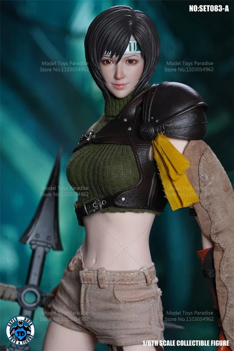 SUPER DUCK SET083 1/6 Scale Ninja Girl Clothes Set Head Sculpt Accessories Fit 12inch Soldier Phicen S18A Action Figure Body