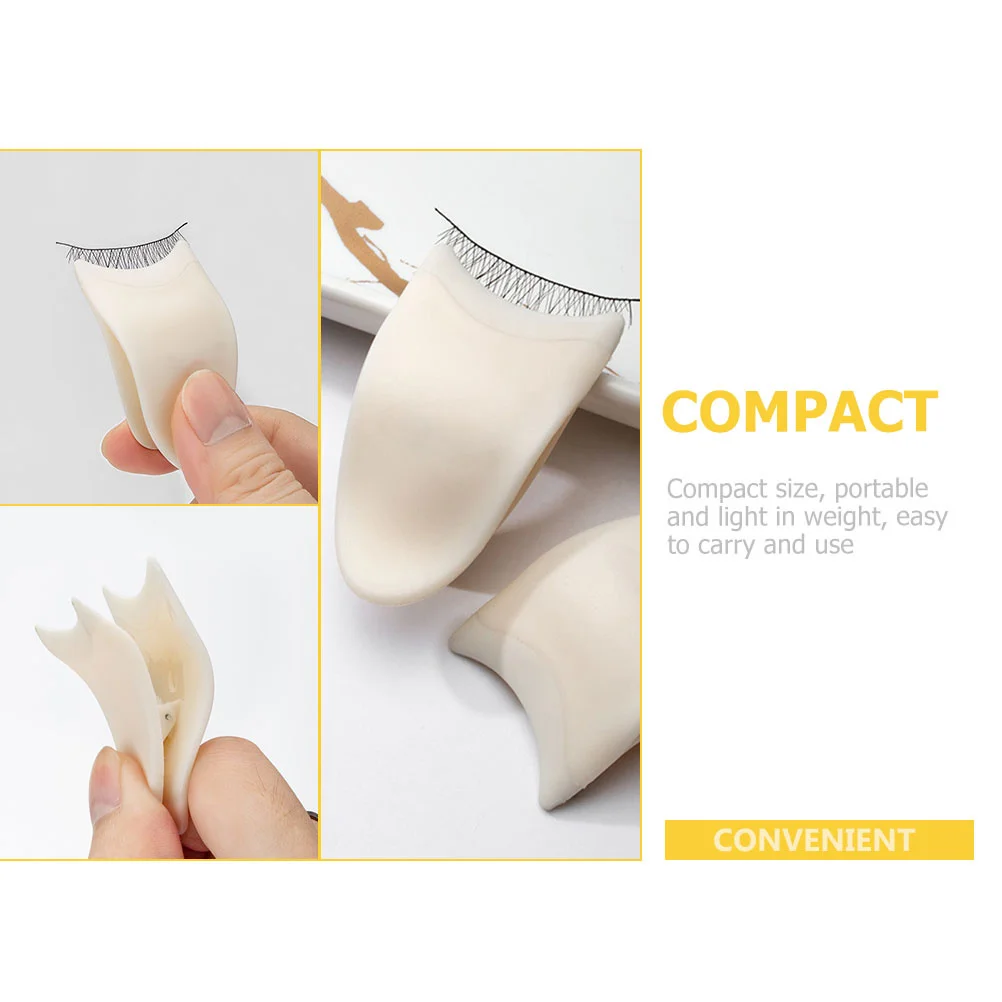2Pcs Eyelash Applicator Compact Portable False Eyelash Clip Wear-Resistant Convenient Tool Eyelashes Clamp Eyelashes Clamp