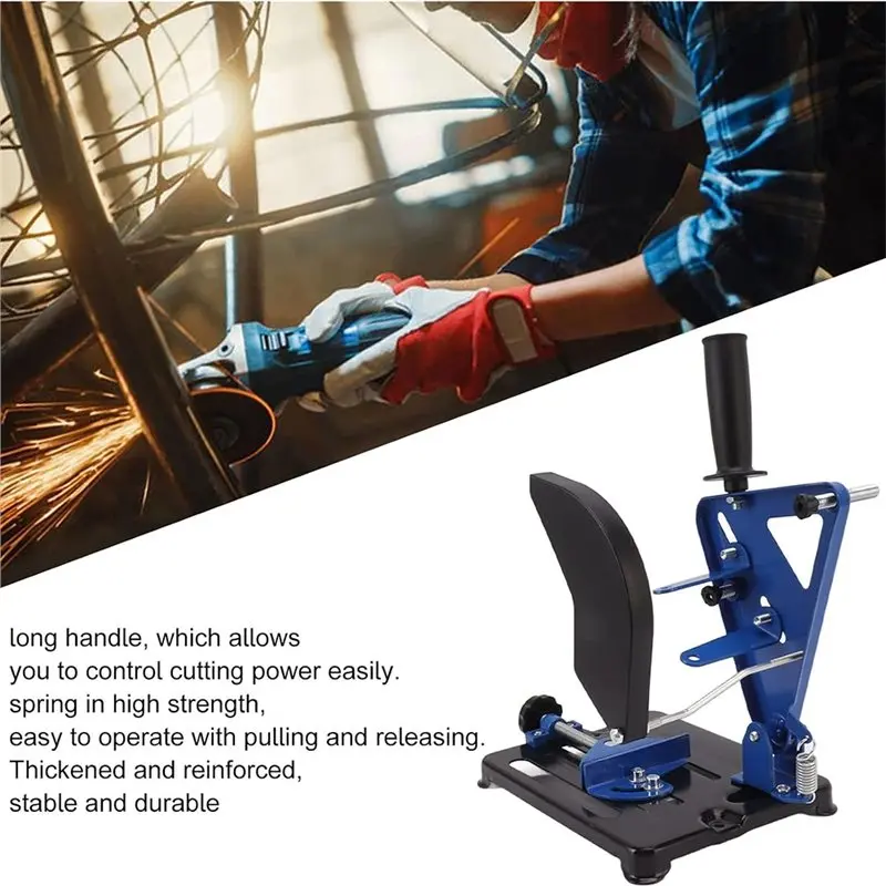 AWAH Secure Cutting& Grinding Base For Metalworking& DIY-Heavy-Duty Angle Grinder Stand-Mount For 4