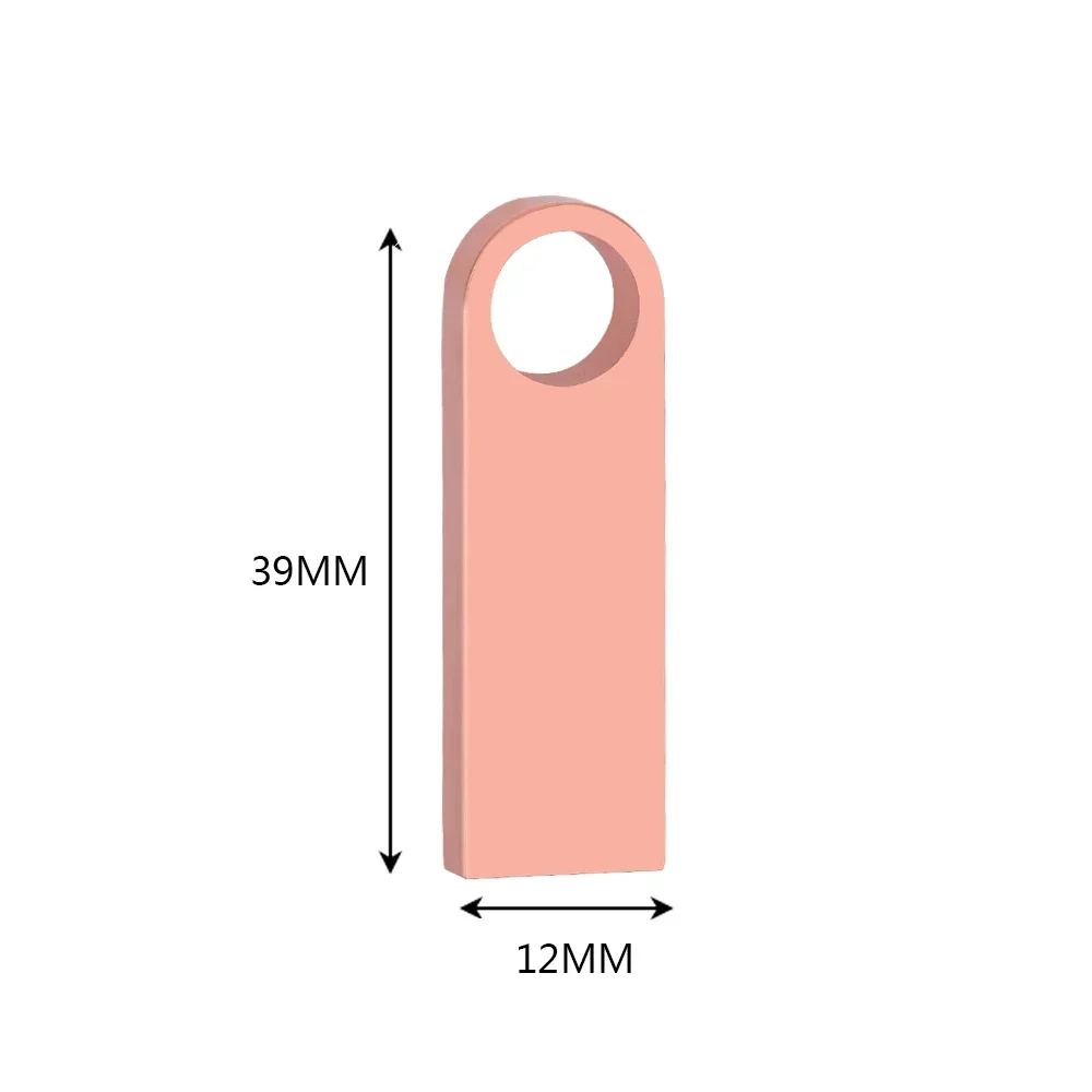 금속 USB 플래시 드라이브, 펜 드라이브, USB 키 스틱, 무료 레이저 로고, 64GB, 32GB, 16GB, 8GB, 4GB, 2GB, 1GB, 512MB, 100PCs/로트