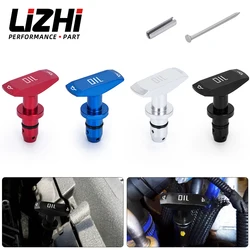 Car Oil Dipstick Pull Handle Engine Oil Pullhandle Aluminum Billet Brand New Universal Automobile Replacement LZ-ODP02