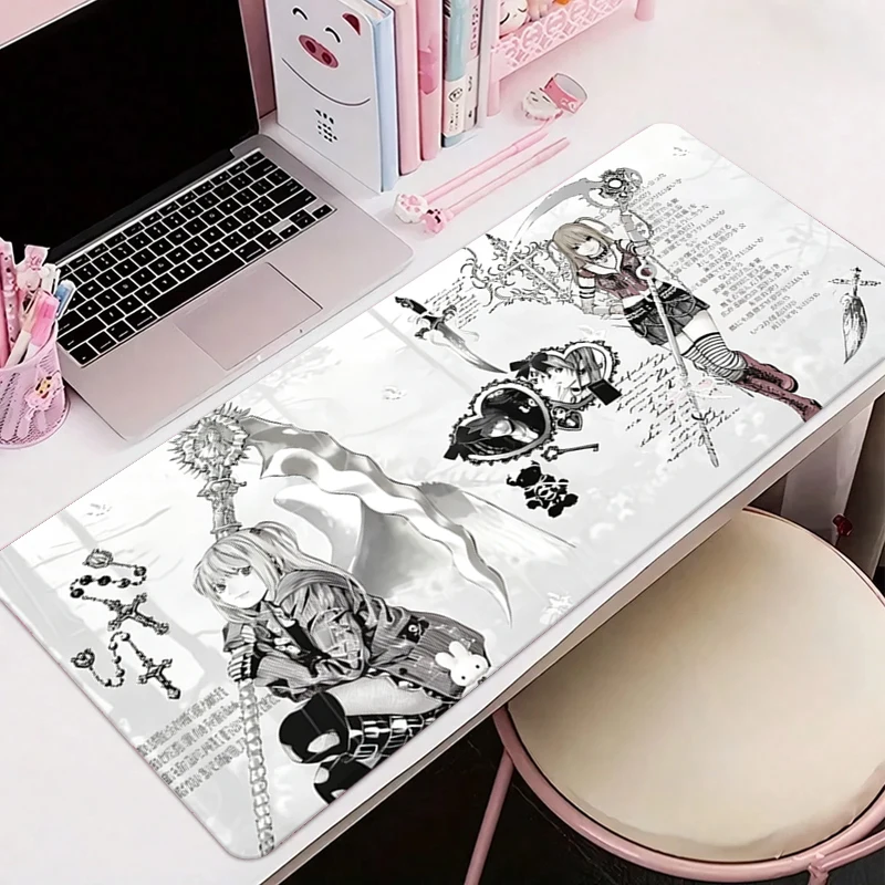New Death Note Anime Leather Desk Mat Misa Amane Light Yagami Mousepad Gamers Leather Mouse Pad Gaming E-sports Keyboard Pads