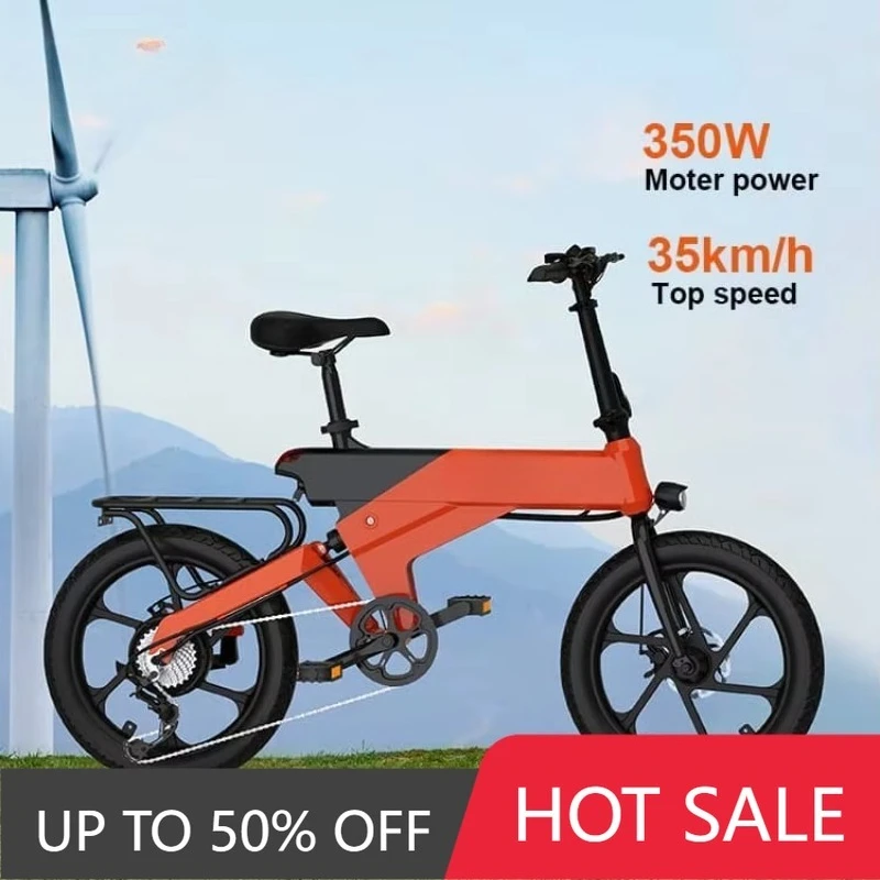 RRE M3 7 Speed Electric Bike 375.18Wh Removable Battery 48V 7.8ah 350W 20 Inch Outdoor Ebike Waterproof Electric Bike