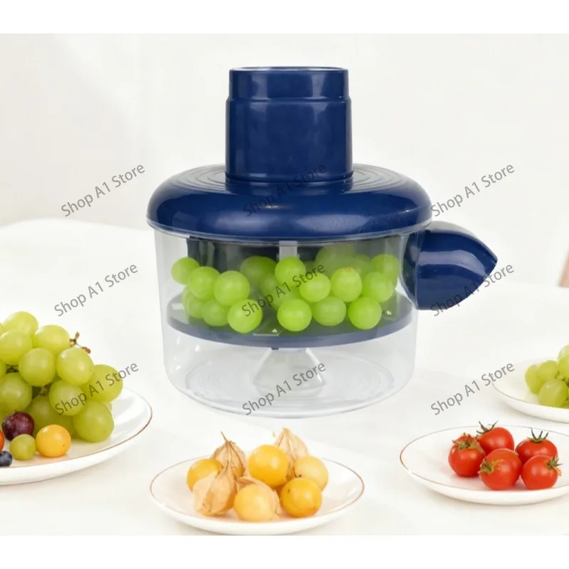 Fully Automatic Household Electric Multi‑Function Peeler, Electric Fruit Vegetable Peeling Machine for Garlic Grape Processing