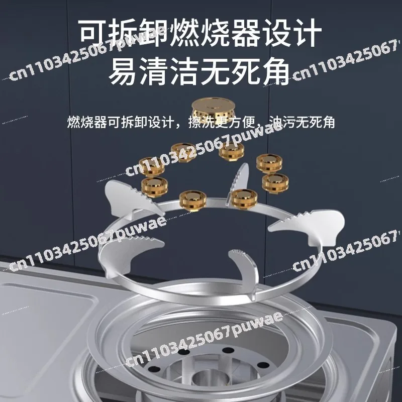 Household Tabletop Gas Stove Double Burner LPG NG Universal Fierce Fire Energy-Saving Cooker