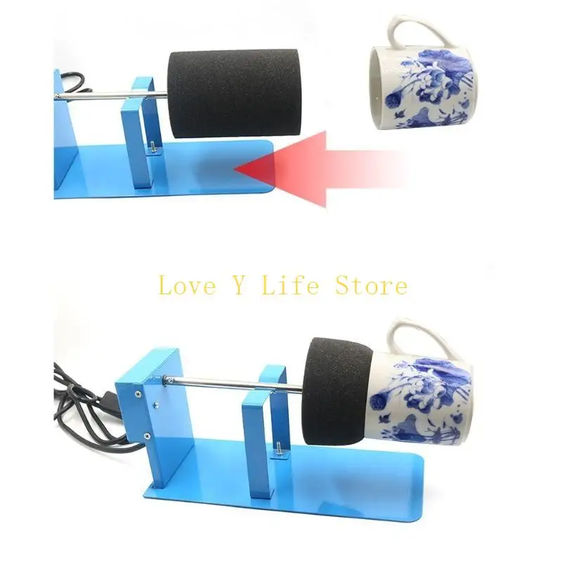 

L74C Cup Turner Spinner Tumbler Machine Cuptisserie Rotisserie Motor Инструменты для DIY Epoxy Crafts US Plug