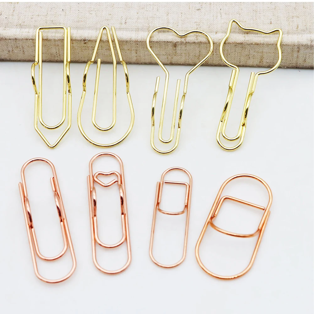 5PCS Multifunctional Metal Pen Clip Paper Clip Writing Clip Pen Hanging Pencil Clip Suitable for Pen Clip Notebook Accessories