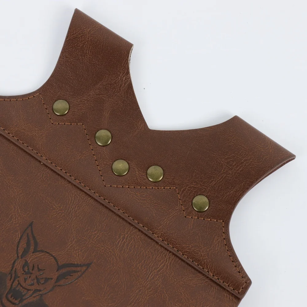 Halloween Medieval PU Leather Waist Bag, Bat Pattern Belt Pouch LARP Cosplay Costume Prop - view 6
