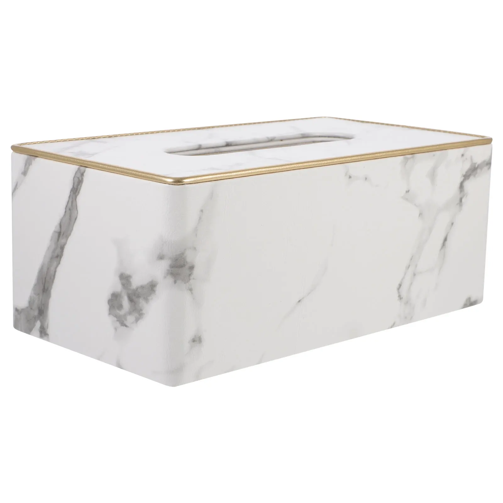 

Marble Tissue Box High-end Storage Boxes Exquisite European Style Paper Holder Tissues Container Home Use Delicate