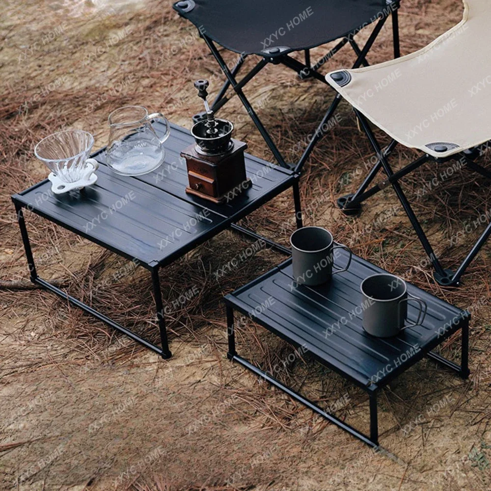 

Outdoor Portable Folding Table Camping Picnic Household Multi-Functional BBQ Table Windshield Picnic Equipment