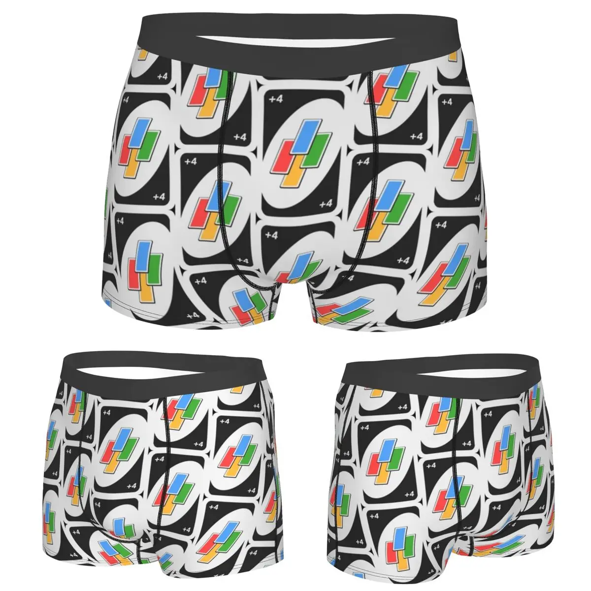 

Boxer Underpants Shorts Uno Rainbow Reverse Card Panties Male Breathable Underwear for Homme Man Boyfriend Gifts