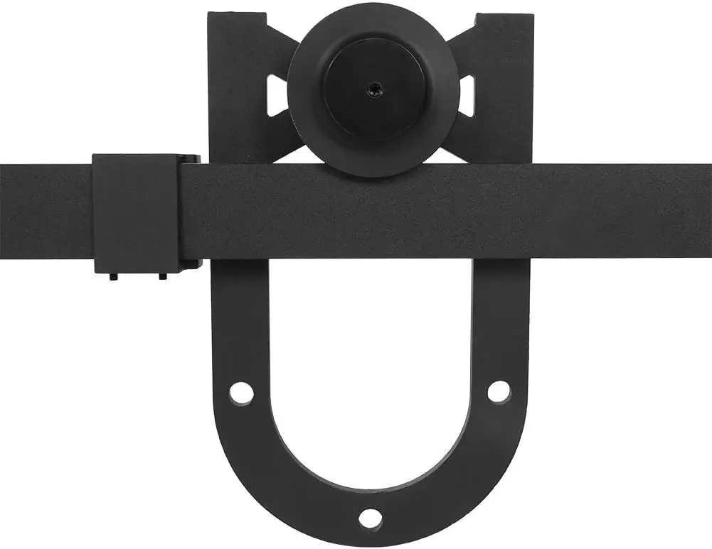 Barn Door Pulley Hardware Horseshoe Single Side 366 Meters Double Door Sliding Track