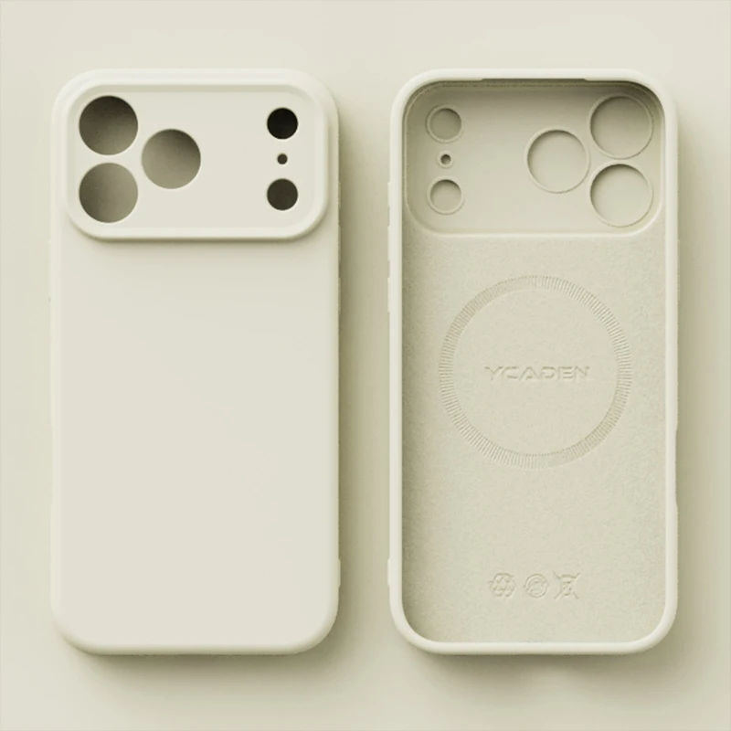 حافظة هاتف مغناطيسية من السيليكون السائل الأصلي لهاتف آيفون 17 16 15 14 13 12 11 17 Pro Max 17 Air لغطاء الشحن اللاسلكي Magsafe