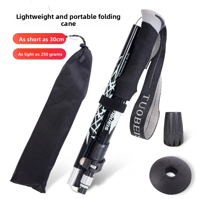 

Stretchable folding hiking stick Lightweight aluminum alloy, perfect for hiking and walking