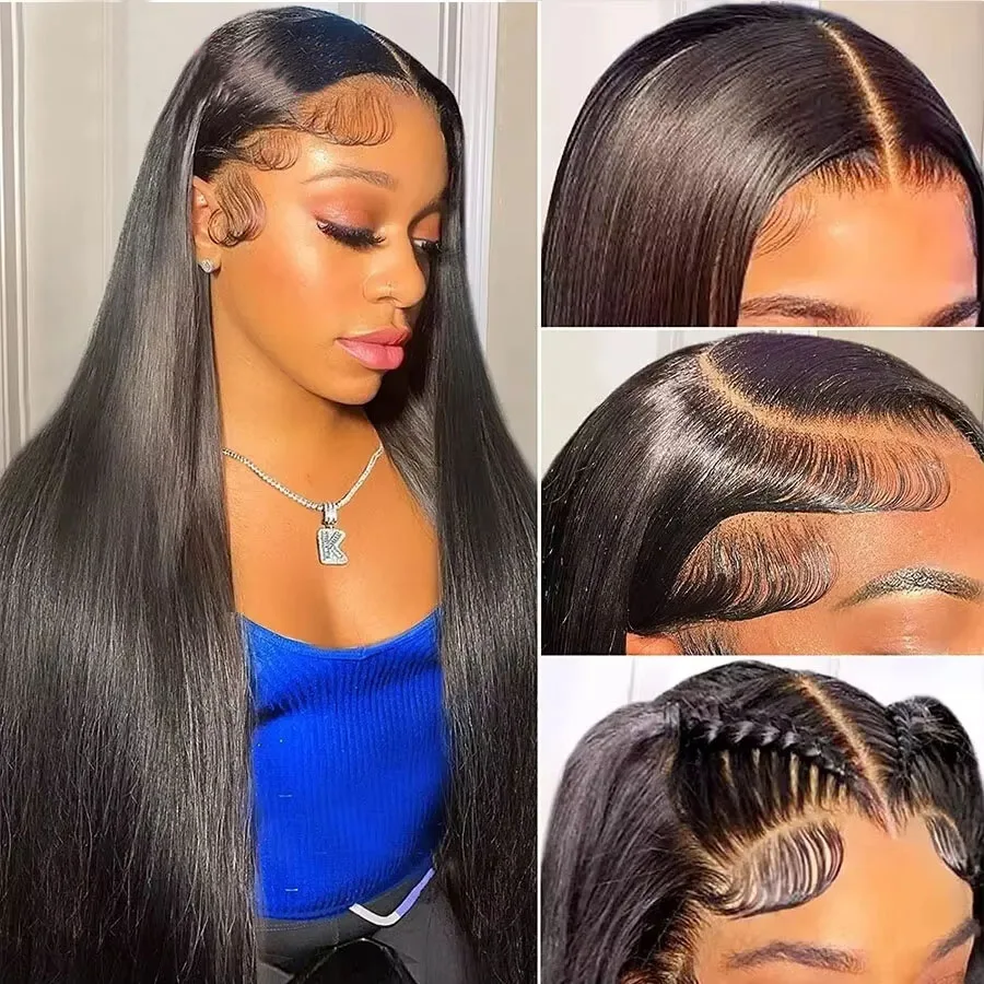 200% العظام مستقيم الدانتيل الجبهة الباروكات 30 40 بوصة 13x6 HD الدانتيل الشفاف الباروكة الأمامية قبل قطعها ريمي الخام شعر طبيعي مفرود الباروكات