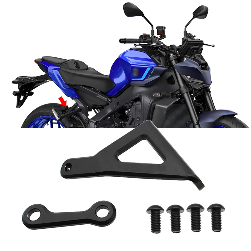 FOR YAMAHA MT-09 MT09 2024 2025 Motorcycle Pillion Footrest Removal Blanking Plate Set Footrest Cover Blank