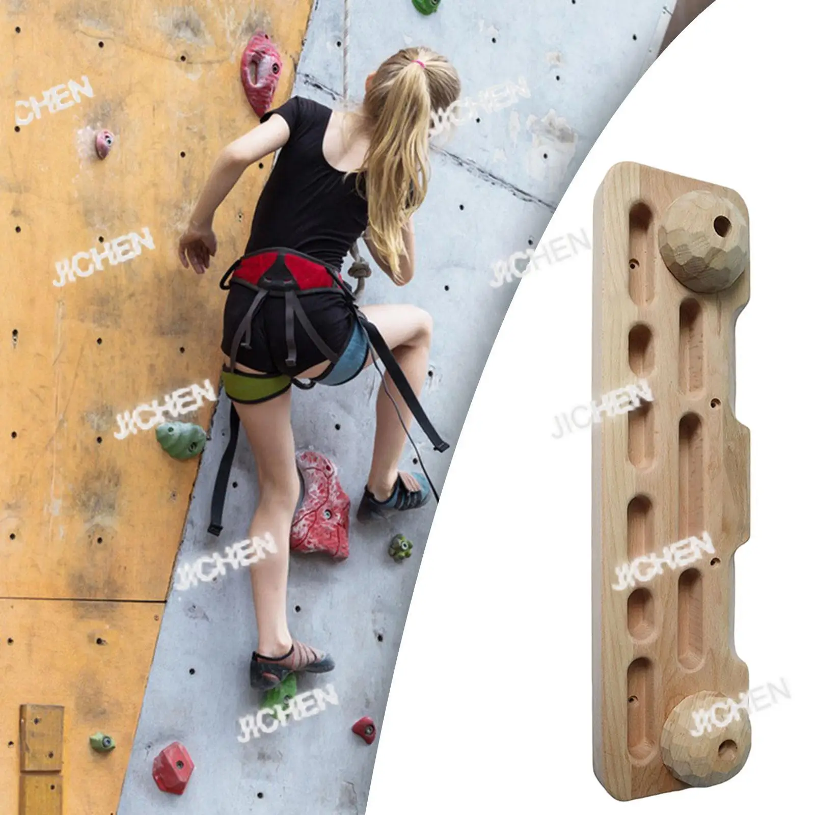 ZQ Climbing Hangboard Tablero de escalada Fortalecedor portátil de mano, muñeca y antebrazo