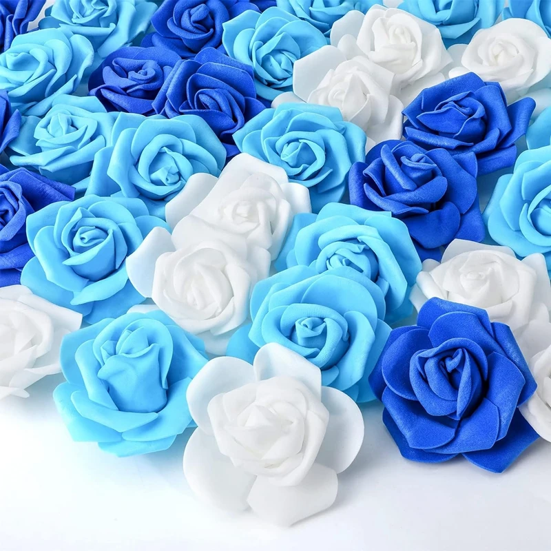 10/20/50PCs Artificial Rose Flowers PE Fake Flower for Home Room Dceor Wedding Decoration Garlands DIY Gifts Scrapbook Accessory