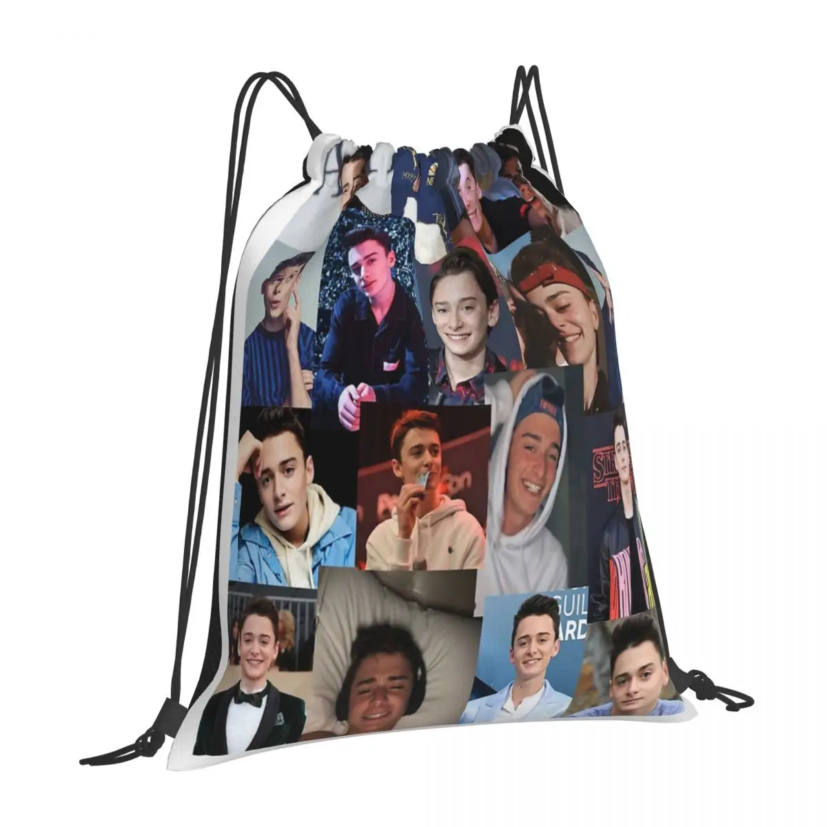 

Noah Schnapp 2267 Drawstring Bag Backpack anime cloth bag shoe bag backpack storage bag