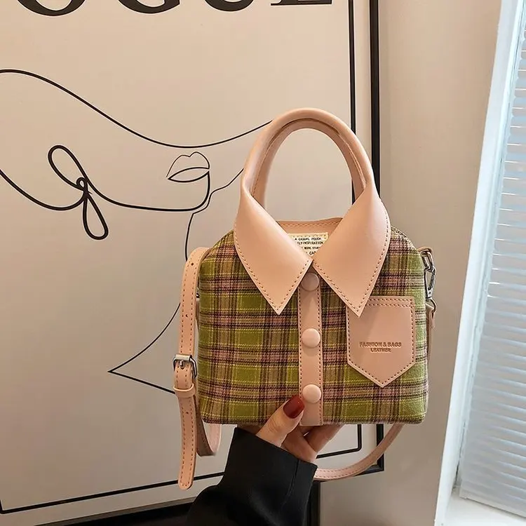 Kadın çantası giysi tarzı omuz çantası kadın moda sevimli Crossbody çanta