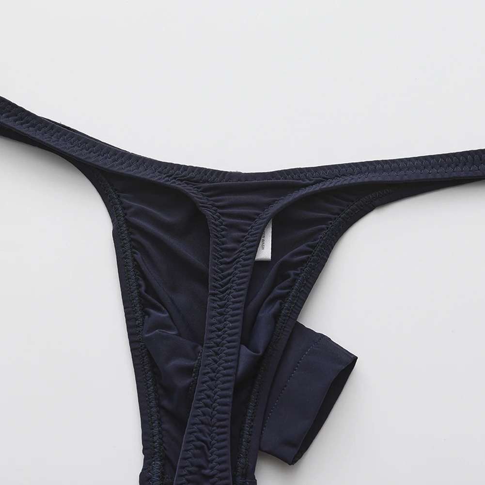 Men Long Open Pouch Sissy G-string Thong Sex Low Rise Sexy Accessories For Men High Elastic Lingerie For MenGay Erotic Underwear view 4
