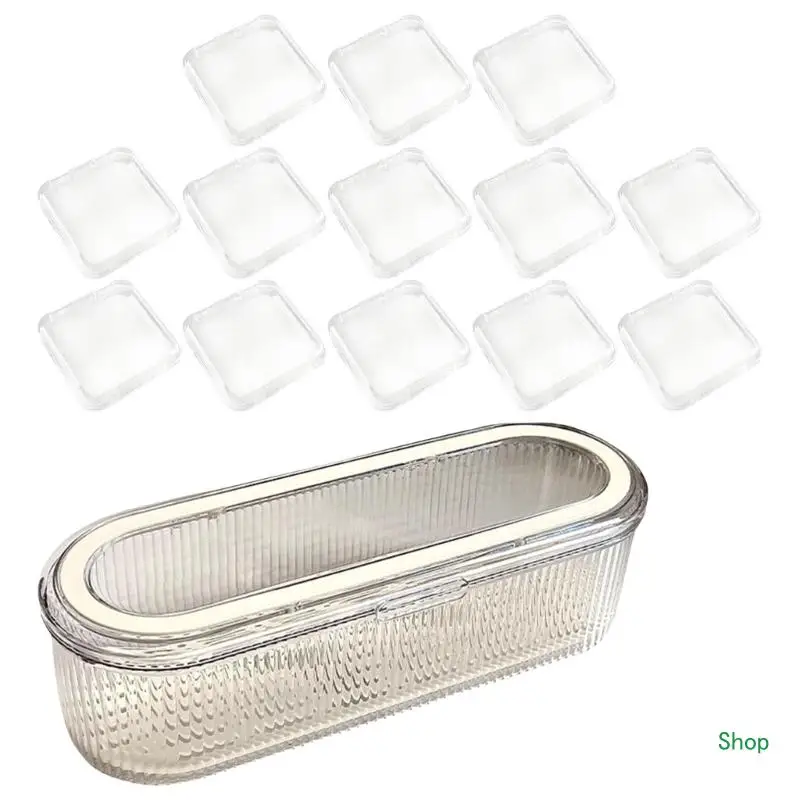 

Dropship Elegant Portable Jewelry Box with 13 Individual Bracelet Holders Clear Lid