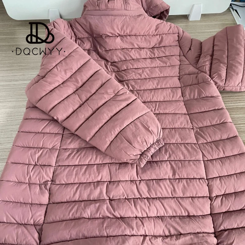 Chaqueta holgada de algodón con capucha para mujer, Parkas cálidas informales, abrigo de gran tamaño 6XL, moda de invierno