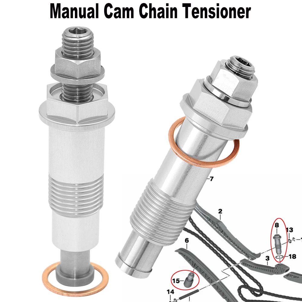 Manual Cam Chain Tensioner Adjuster For BMW R1200 GS /Adv. K25 08-12, R1200RT K26 08-14, R1200R K27 09-14, HP2 Sport K29 07-10