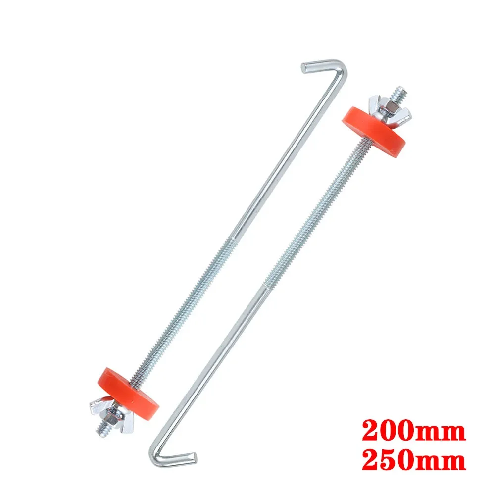 Iron 200mm and 250mm SET, Universal Mount Holder, Bracket and Brace for Auto Battery Tie Down