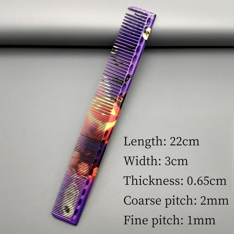 Haar Schneiden Kamm Mit Skala Cyan Gelb Lineal Haarschnitt Kämme Friseur Friseur Haarbürste Salon Styling Werkzeuge Y0521 – Detail 37