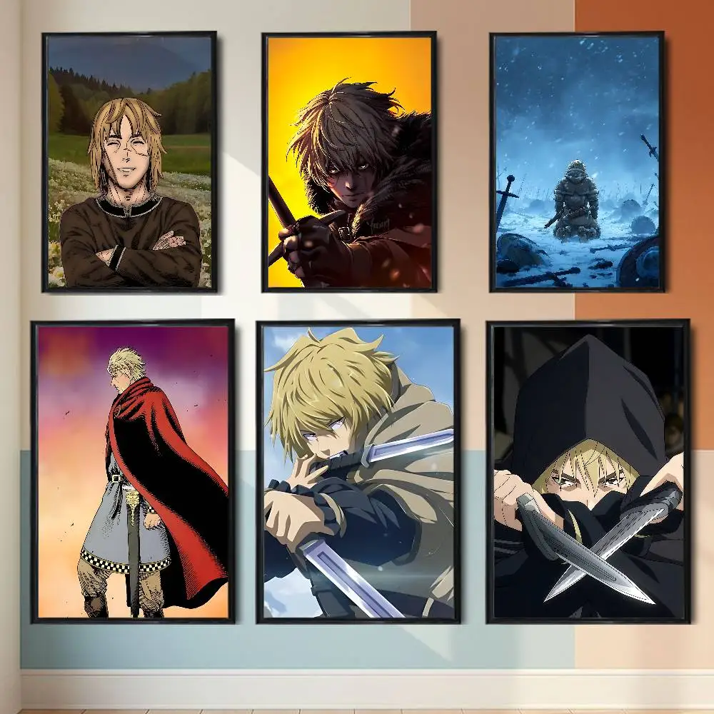 Canute Thorfinn Vinland Saga Poster Trendy Wall Art For Coffee Office Bar Decoration Best Gift Good Sticker Printed On PP Paper
