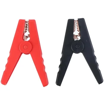 2 sztuk/zestaw duże 100a krokodyl aligator klipsy akumulator samochodowy mikro izolowane klipsy zaciski złącze do projektu elektrycznego