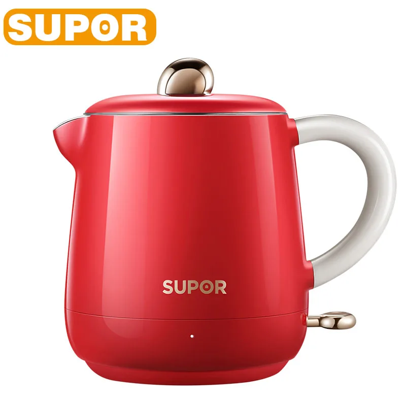 

SUPOR Electric Kettle 600ML 304 Stainless Steel Water Boiler Cute Exquisite Household Appliance Portable Office Teapot 220V