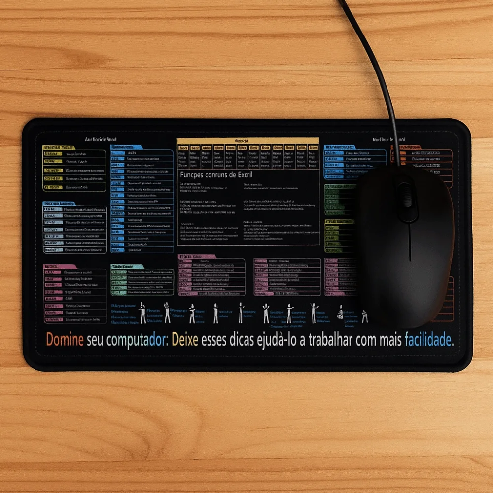 Efficient Portuguese Mouse Pad Desk Protector Large Size Pattern Art Mouse Pad Investor Gift Smooth Keyboard Mat Easy Clean