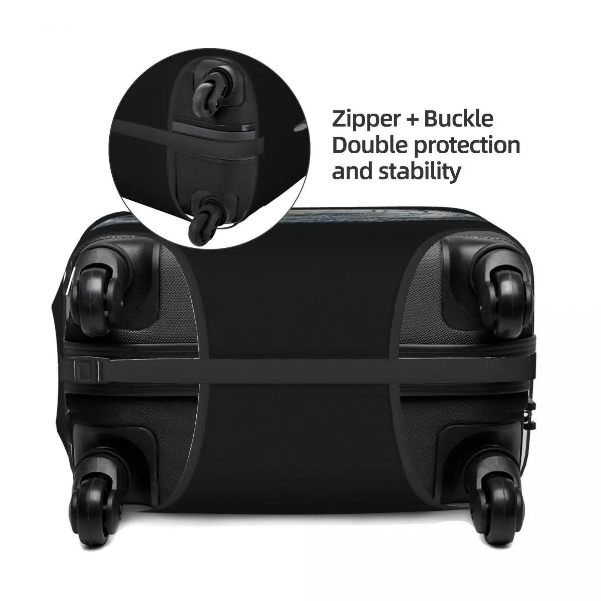 Capa de proteção para mala petanca, capa elástica protetora de bagagem para viagem de 18 a 32 polegadas