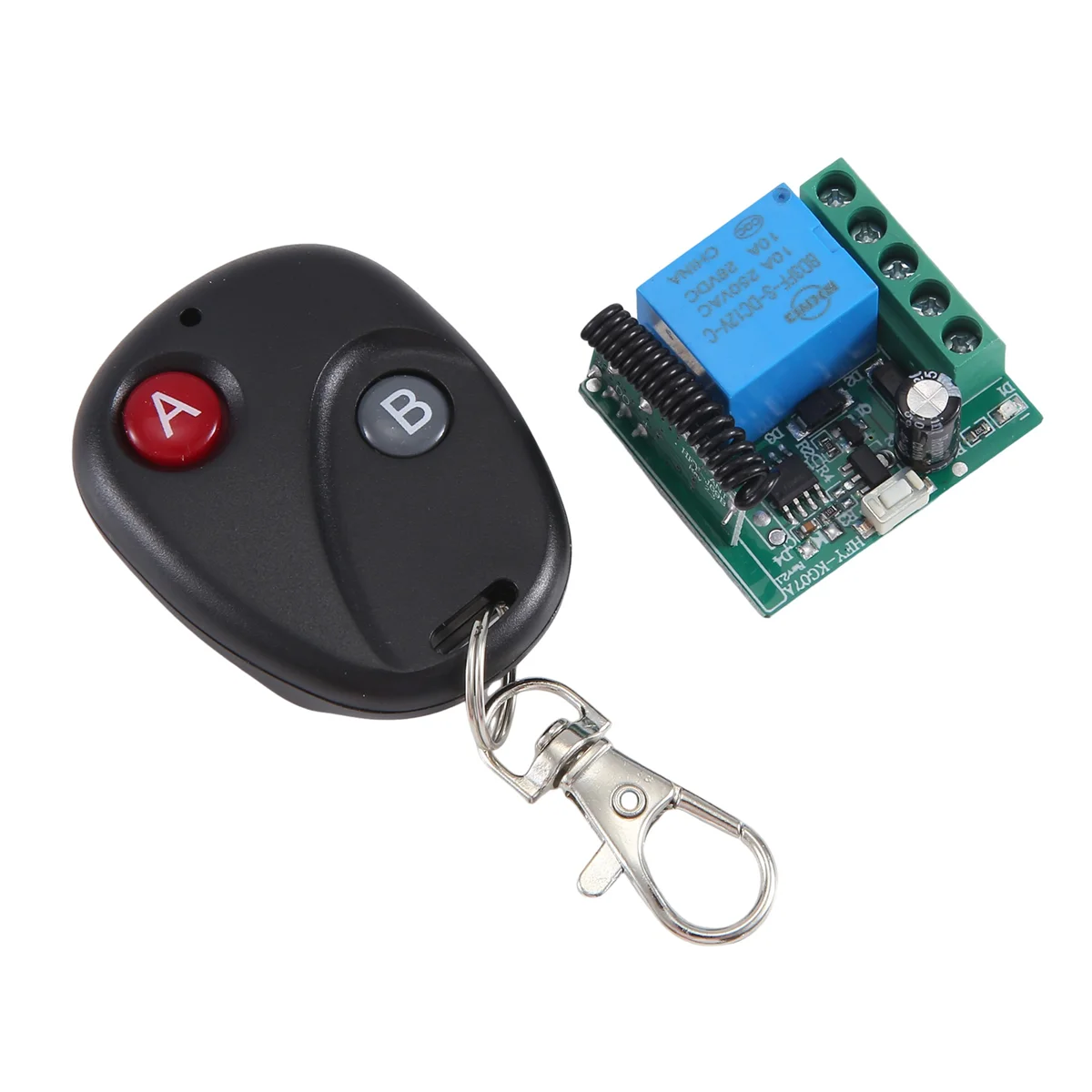 ABZV-DC12V 27A 433MHZ 50M Interruptor de controle remoto Motor de bloqueio eletrônico Único controle remoto sem fio Controlador inteligente