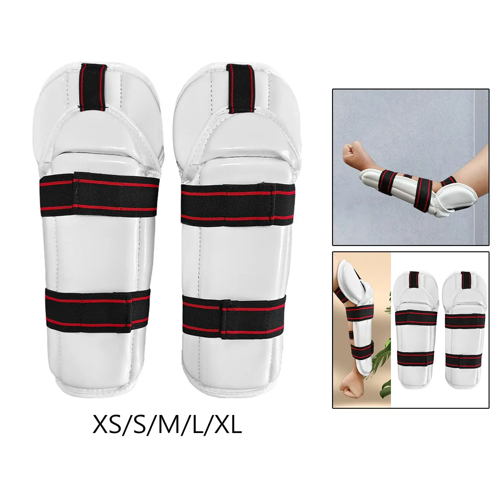 Taekwondo Arm Shin Guards Forearm Elbow Guards Taekwondo Shin Protector Padded for Kickboxing Muay Thai Arts Mma Boxing