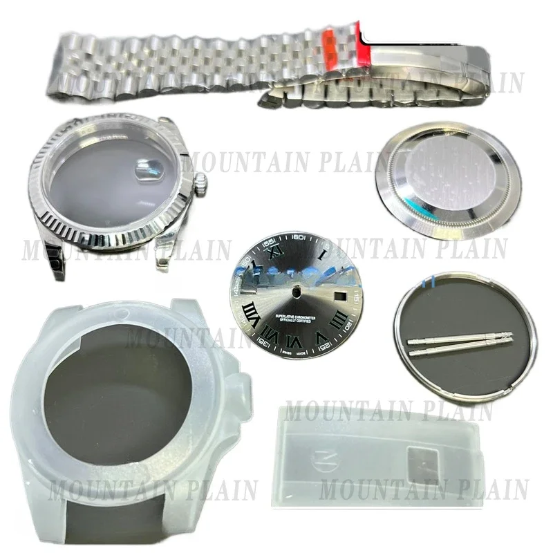 Assembled watch accessory, case suitable for Swiss ETA2824 2836 3235 movement 904 steel case set 41MM