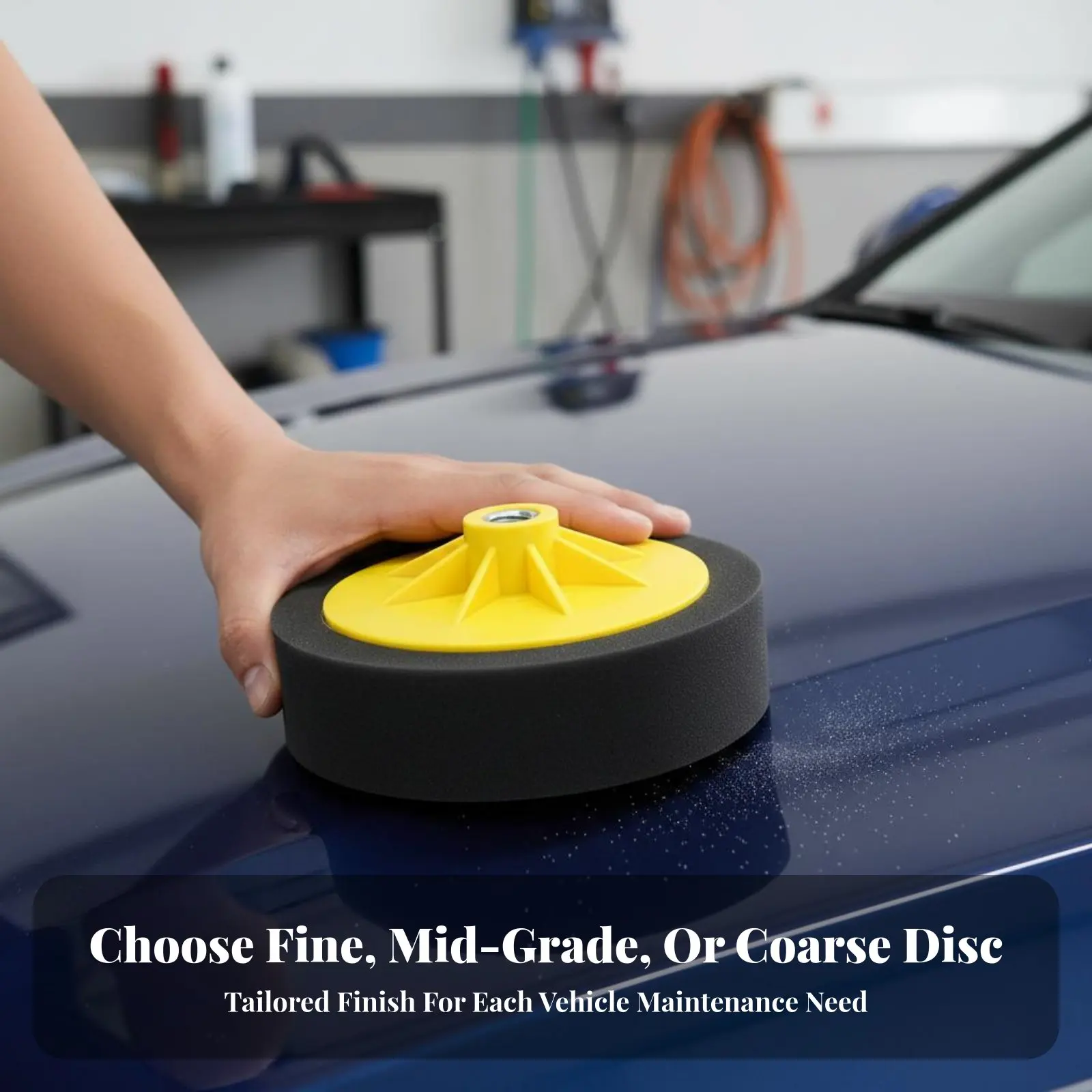 

Wavy-Faced Polisher Disc Fastener System and Loop Fastener Polishing Polishing Accessory Machine Cleanable Angled-Perimeter