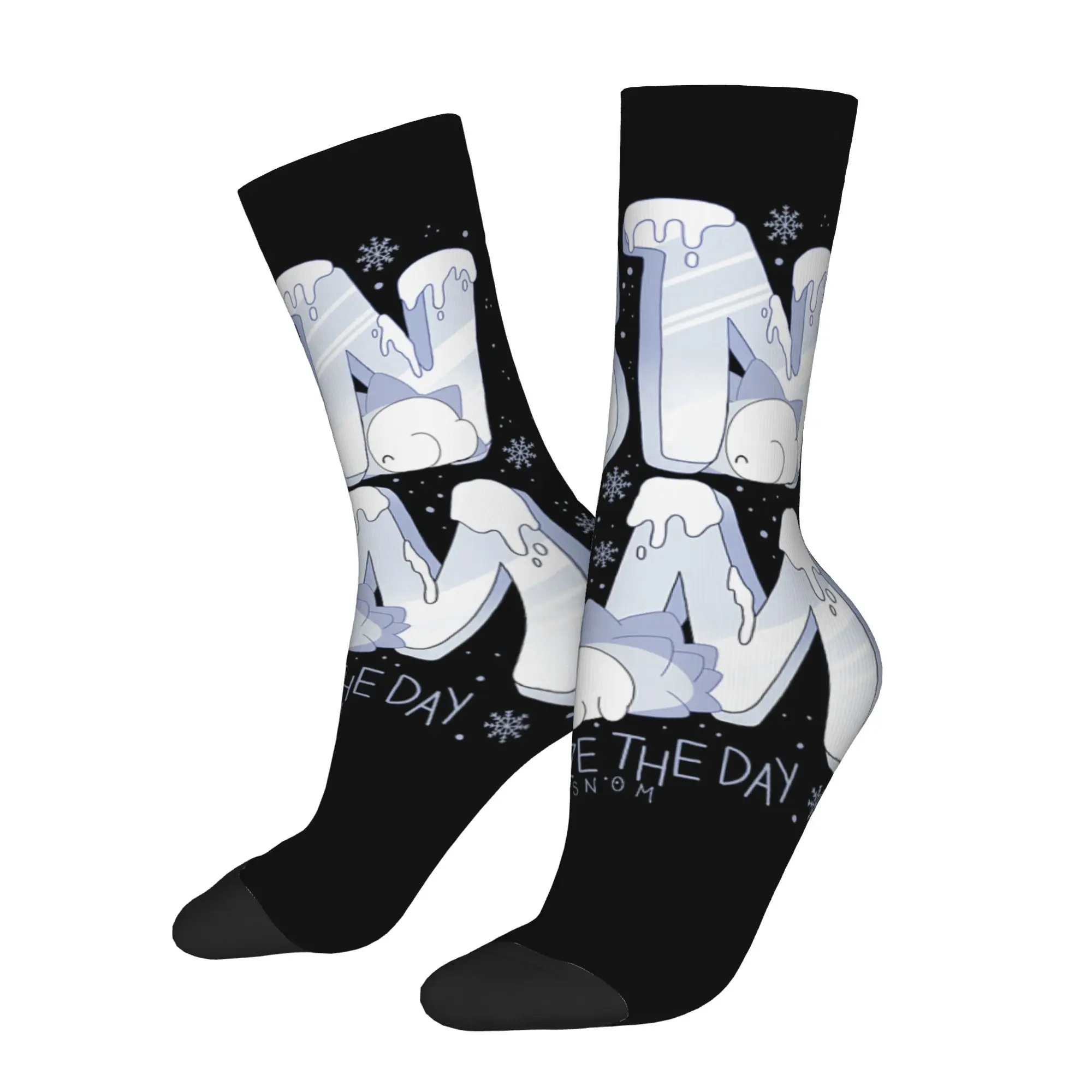 Calcetines de ciclismo Bandai Pokemon Snom Freeze The Day Ice and Bug Type Crazy, calcetines de compresión para hombre, artículos unisex, calcetines tipo Crew