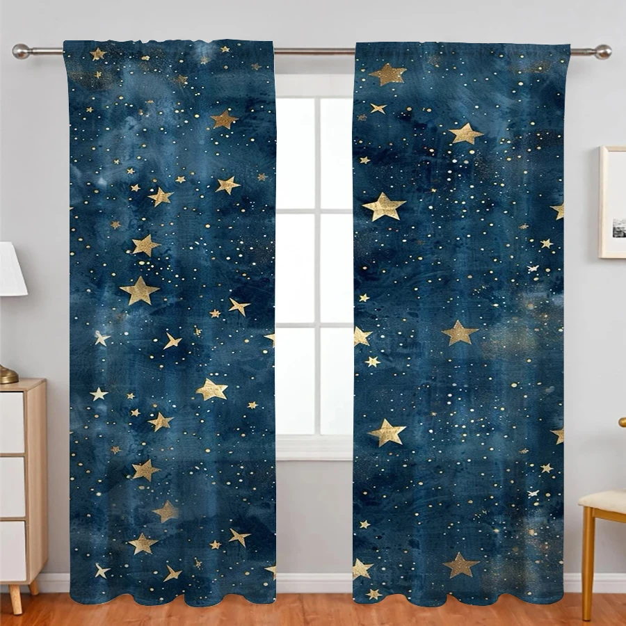 2 buah gorden tipis, motif lan - Curtain Rods ulasan dan harga