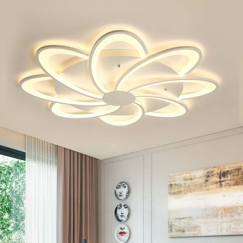 Modern High Power LED Ceiling Light Living Room Main Lamps Bedroom Study Illumination Fixture New Style Indoor Lighting Decor