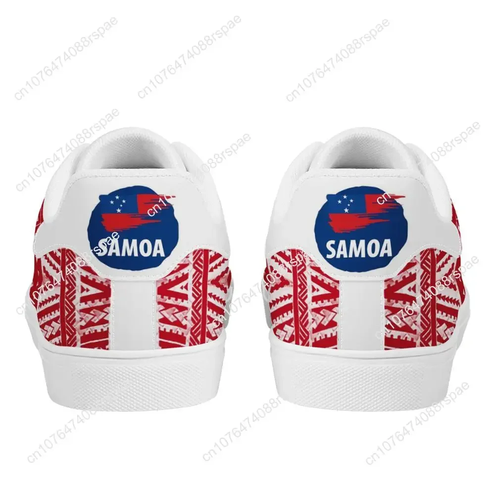 Polinezyjski Samoa Tribal Sia czerwony trampki na płaskiej podeszwie Samoa nadruk Logo modne buty sportowe do chodzenia jasna koszulka dla kobiet buty do biegania