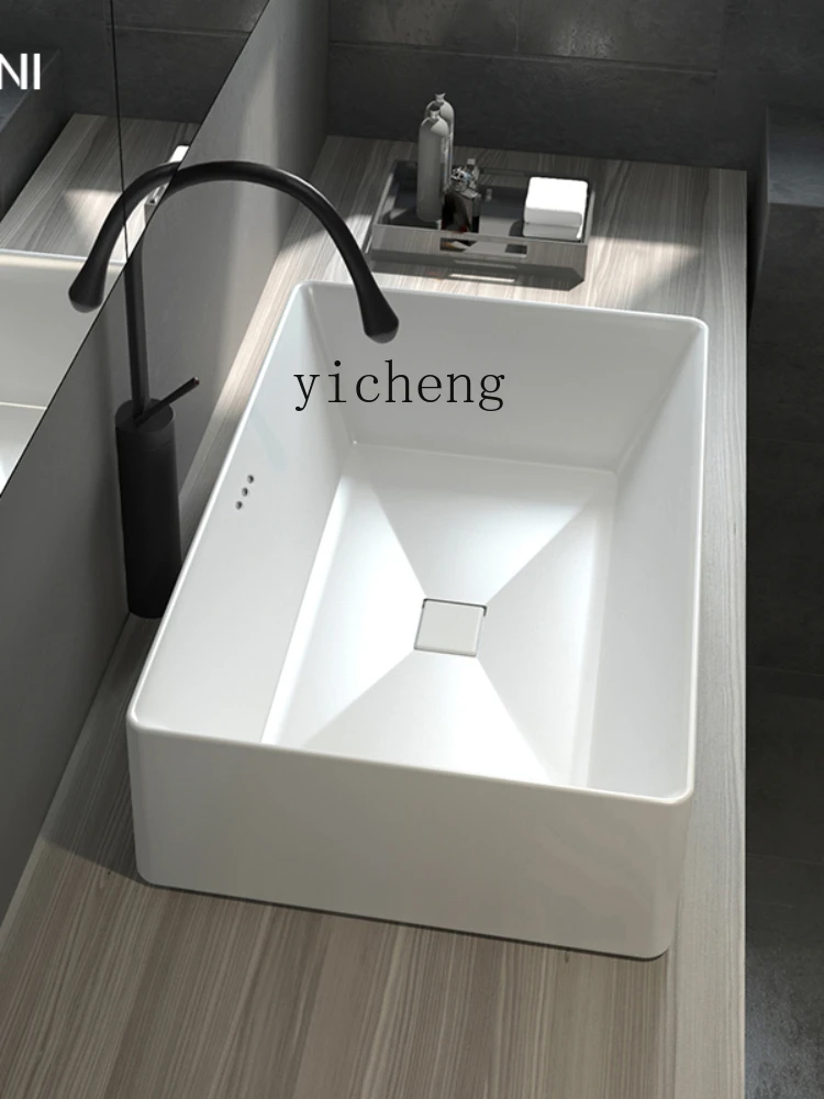 XL Table Basin Splash-Proof Large Size Wash Basin Household Square Wash Basin Single Basin