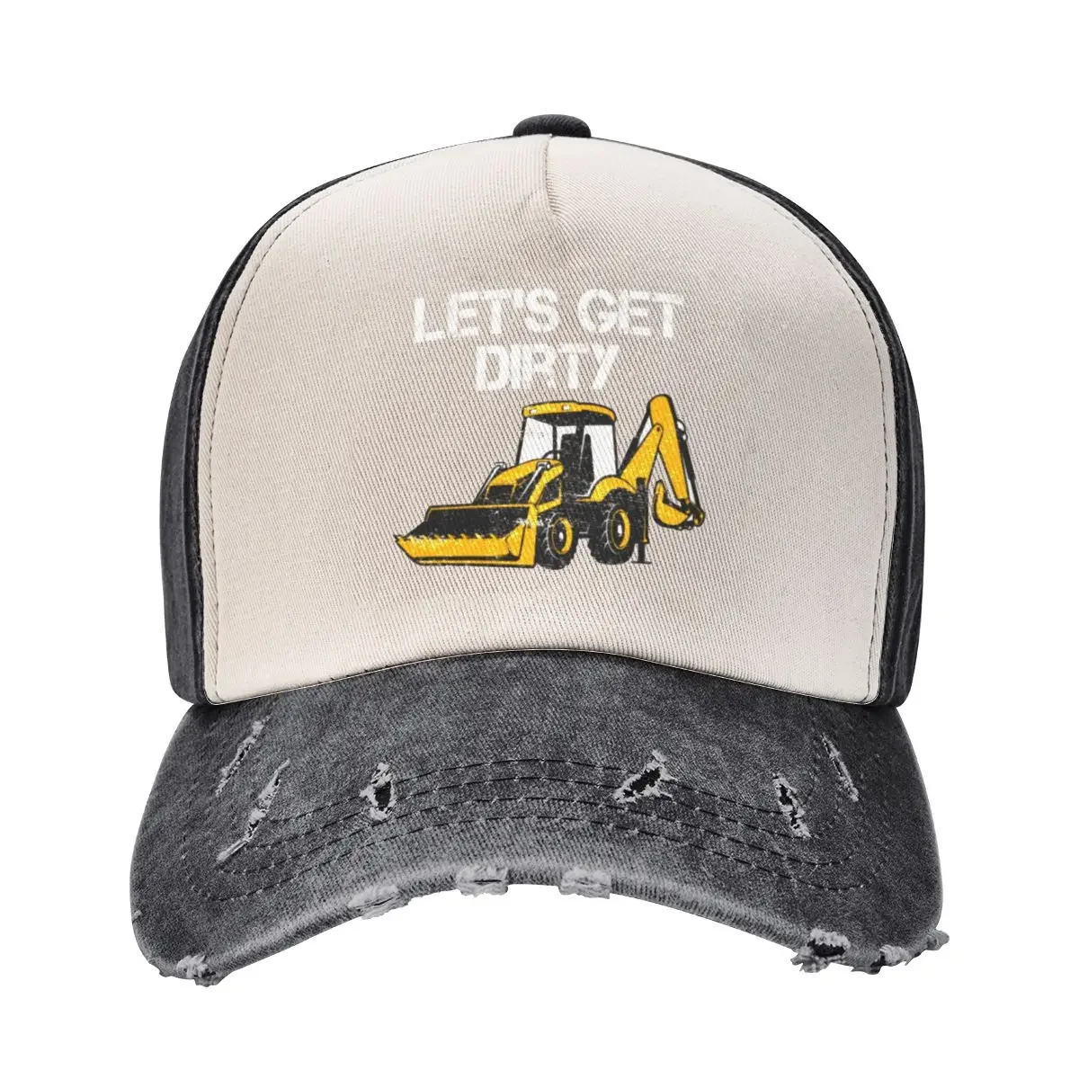 Excavator Backhoe Heavy Equipment Operator Funny Sayings Baseball Cap Rave Sunscreen |-F-| Women's Men's