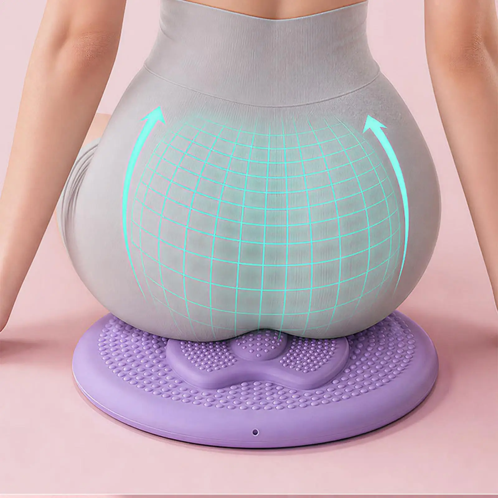 Wiggle Seat Cushion Inflatable Textured Non-Slip Core Training Pad Wobble Cushion Adults For Pilate Daily Practice Office Breaks