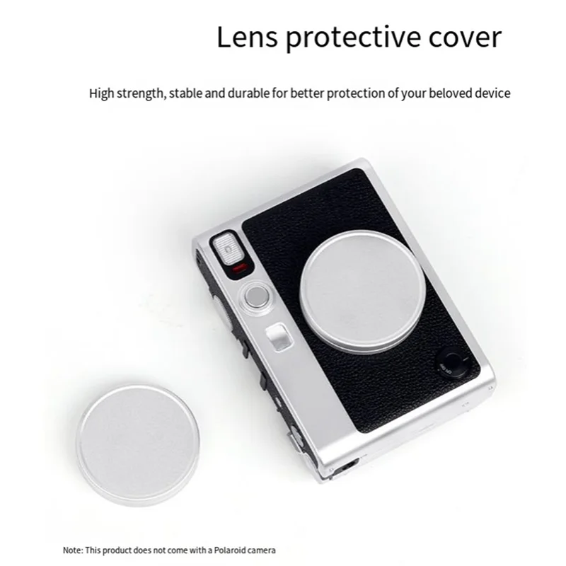 Tapa de lente a prueba de polvo, funda de lente para Fujifilm Instax Mini EVO, cubierta de lente de cámara instantánea de aleación de aluminio, protección de calidad