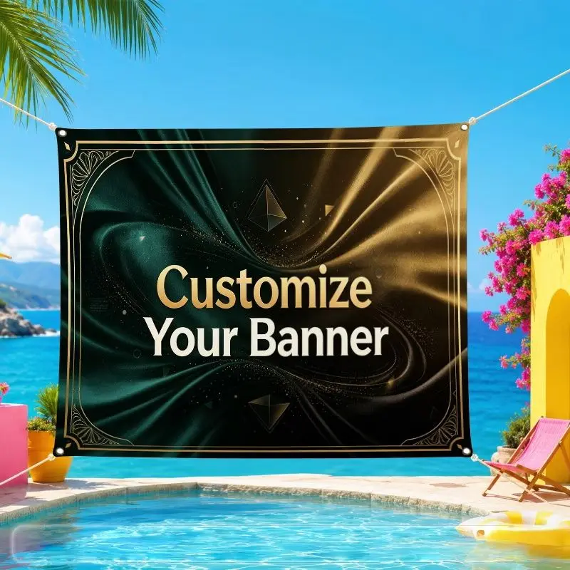 Custom Banner Flags Celebration Event Indoor And Outdoor Garden lawn Personalized Logo Club Commercial Advertising Promotion