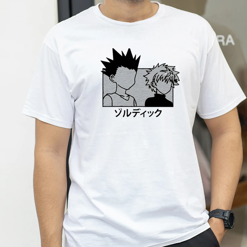 

Manga Hisoka Kawaii Hunter X Hunter T Shirt Killua Zoldyck Funny Cartoon Cute Anime T-shirt Kurapika HxH Devil Eye Tshirt