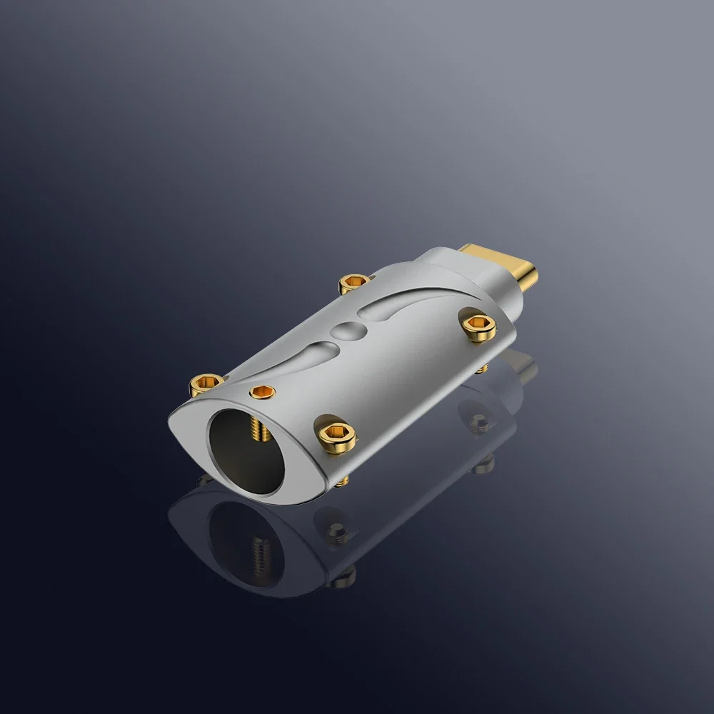 VIBORG VT09 Gold Plated Type C Type-C USB C 3.1 High End USB Connector Brass Male Plug Welding Type USB-C for DIY USB Cable